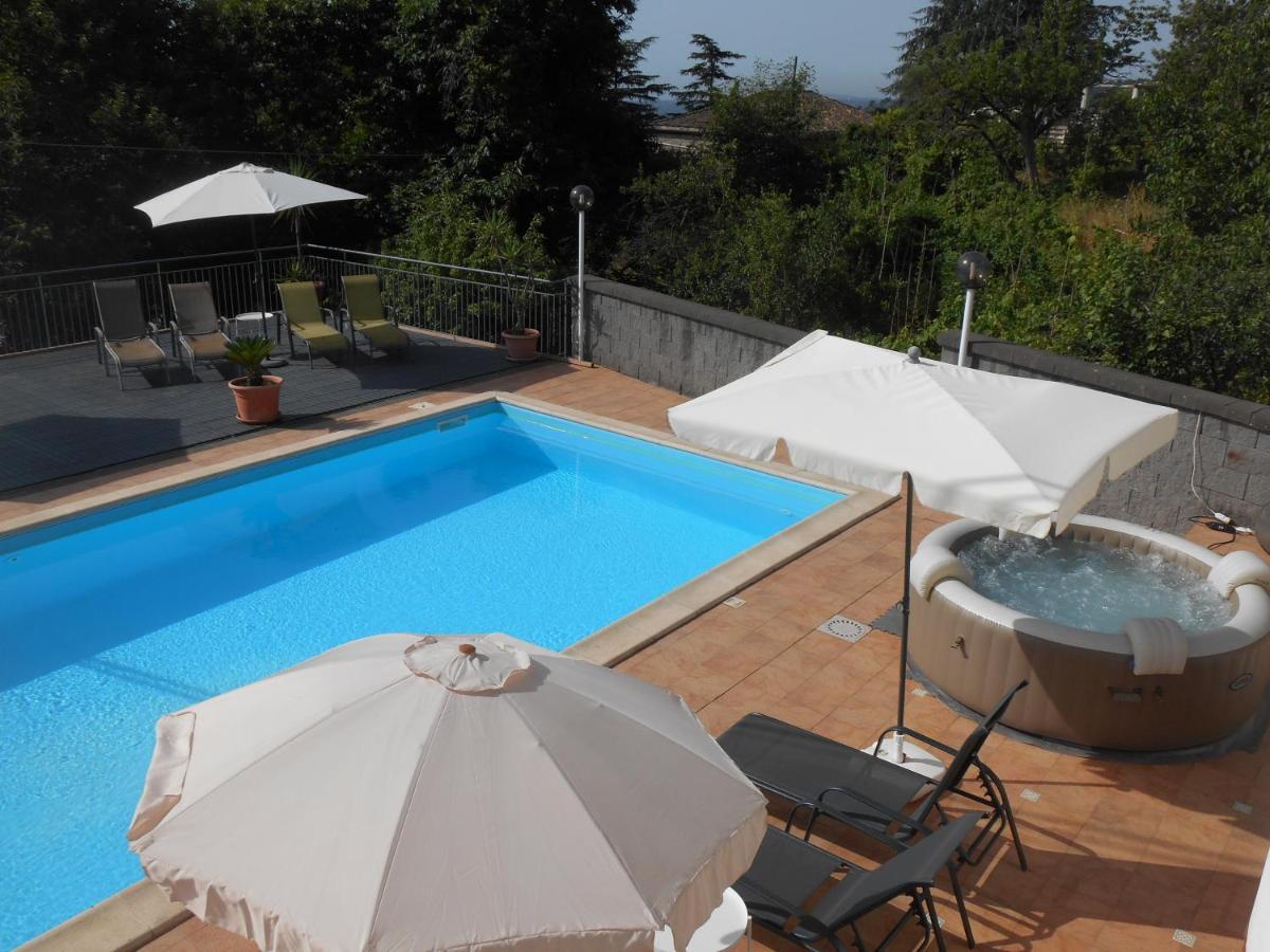 Al Villino Sunset, In Villa Con Piscina Ed Idromassaggio SantʼAlfio Zewnętrze zdjęcie